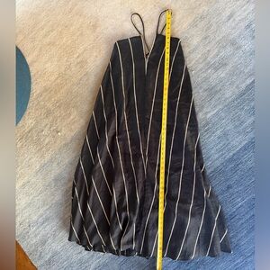 Massimo Dutti Linen lined striped dress